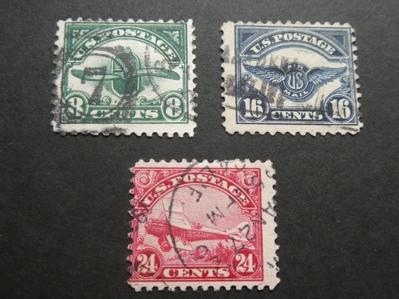 USA 1923 AIR SET FINE USED CAT £80