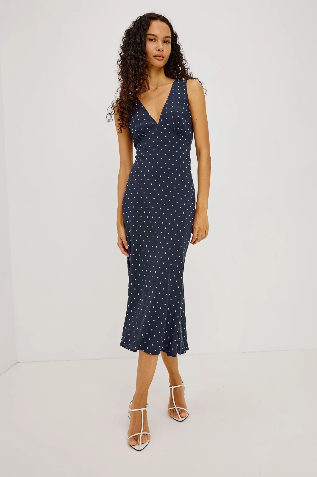 RAILS New Women\'s Audrina Dress Navy Polka Dots All Sizes Ships Free