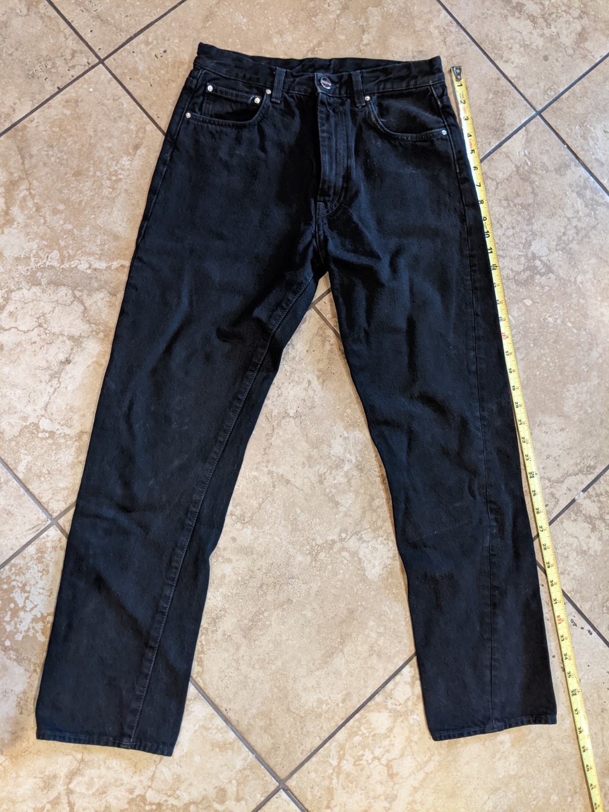 Toteme Jeans Womens  27x32 Denim Pant Twisted Seam Jeans Black Casual Ladies