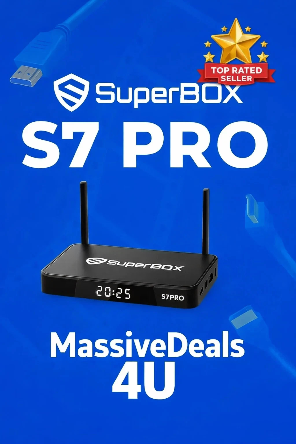 NEW RELEASE 2026 SUPERBOX S7 PRO - Same Day Shipping. MD4U, eBay's #1 Seller