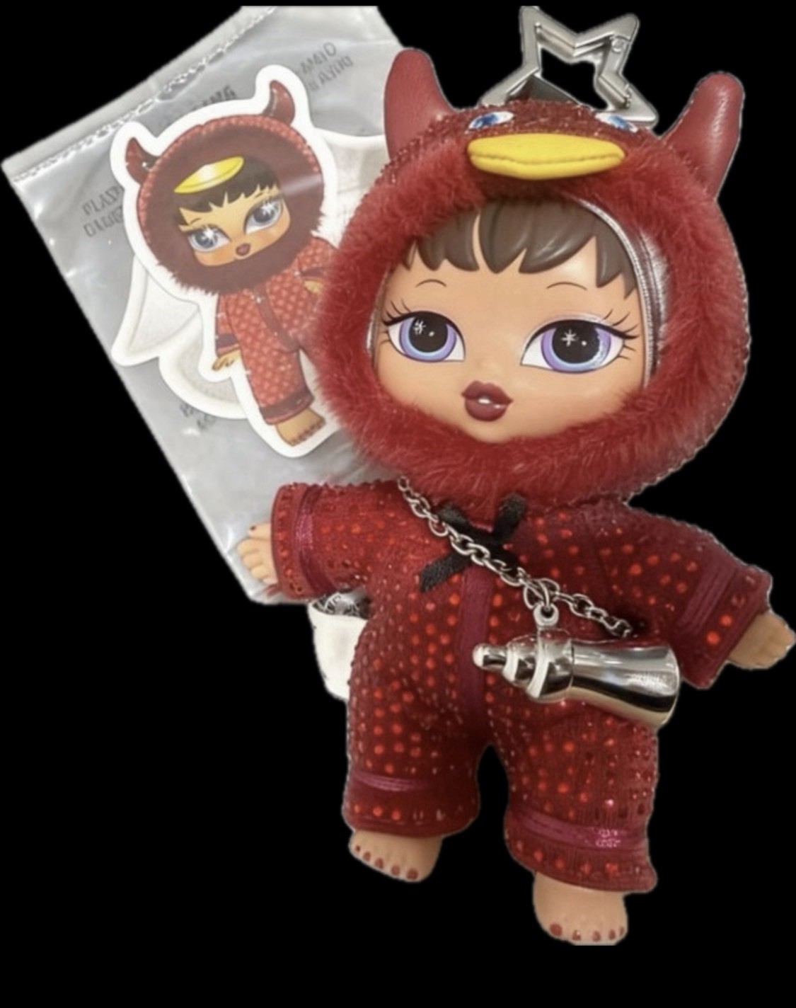 SECRET Rare Bratziez BLING PENDANT Roxxi (Spice) Devil Duck CONFIRM BLIND BOX SECRET Rare Bratziez BLING PENDANT Roxxi (Spice) Devil Duck CONFIRM BLIND BOX