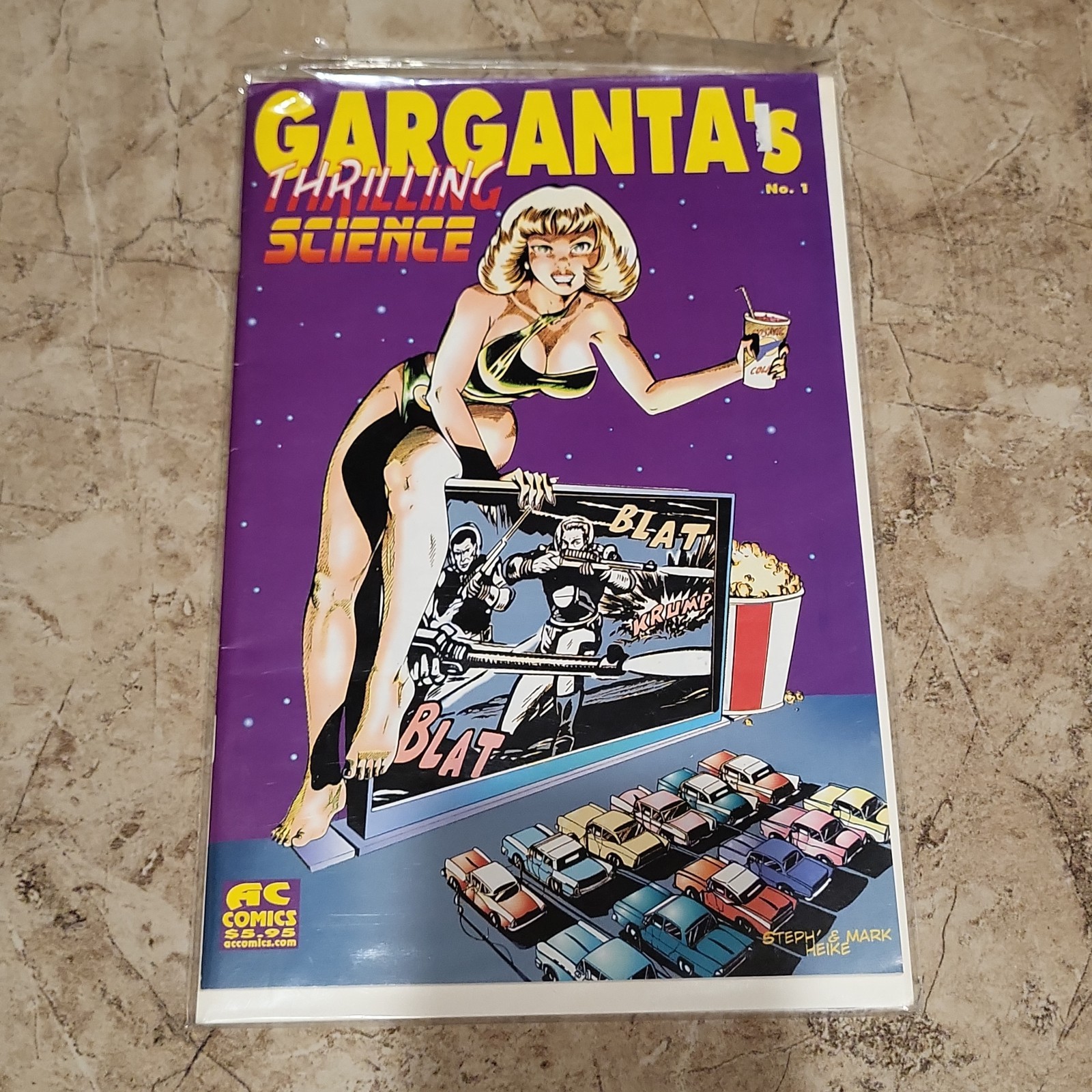 Garganta's Thrilling Science 1 AC 2001 Femforce giantess mark heike bill black