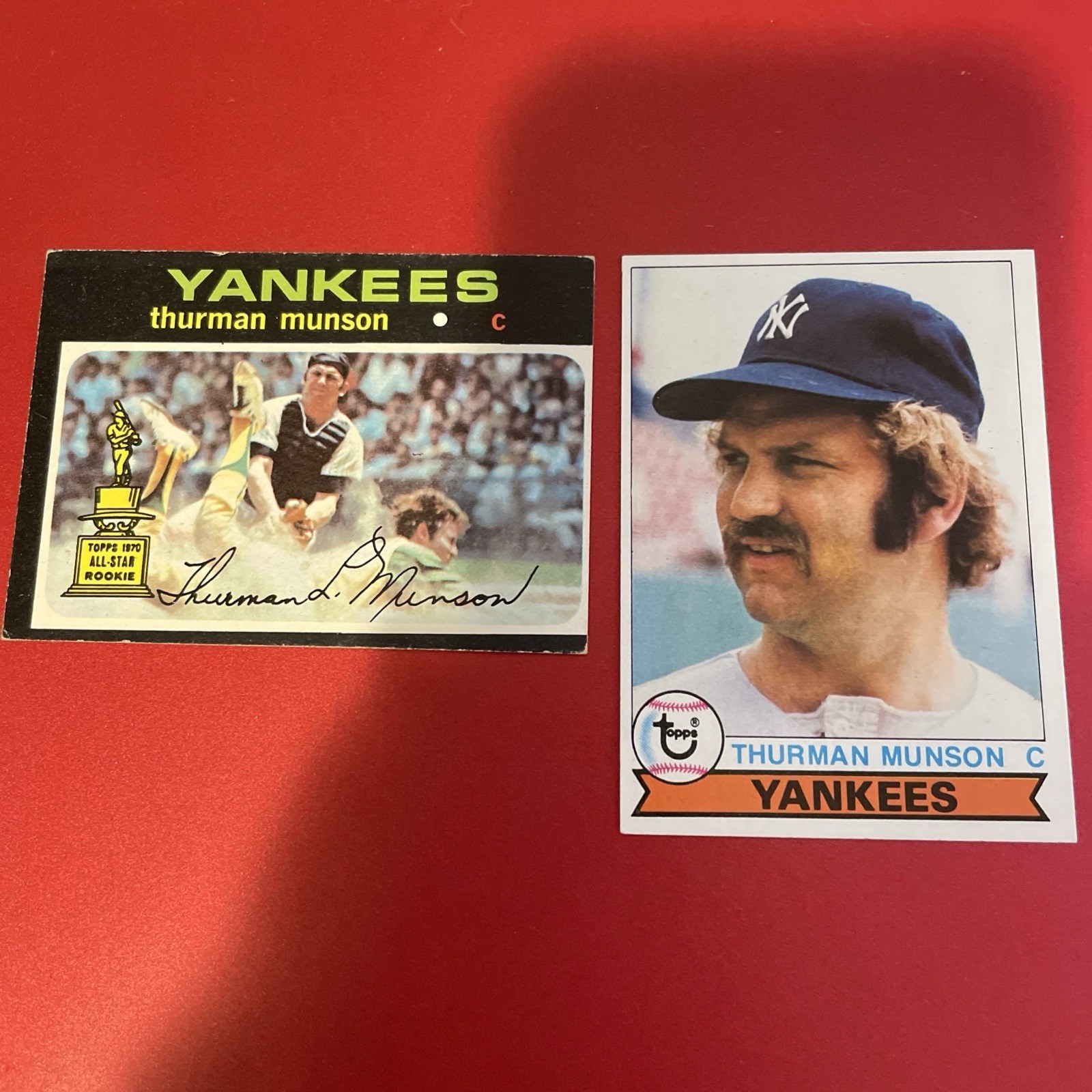1971 Topps - #5 Thurman Munson and 1979 Topps - #310 Thurman Munson