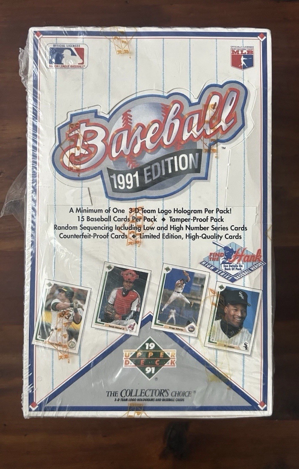 1991 Upper Deck - Factory Sealed Wax Box - Find The Hank 1991 Upper Deck - Factory Sealed Wax Box - Find The Hank