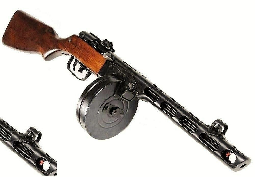 Denix Soviet WWII PPSH-41 Non-Firing Submachine Gun Replica, Full Size & Weight