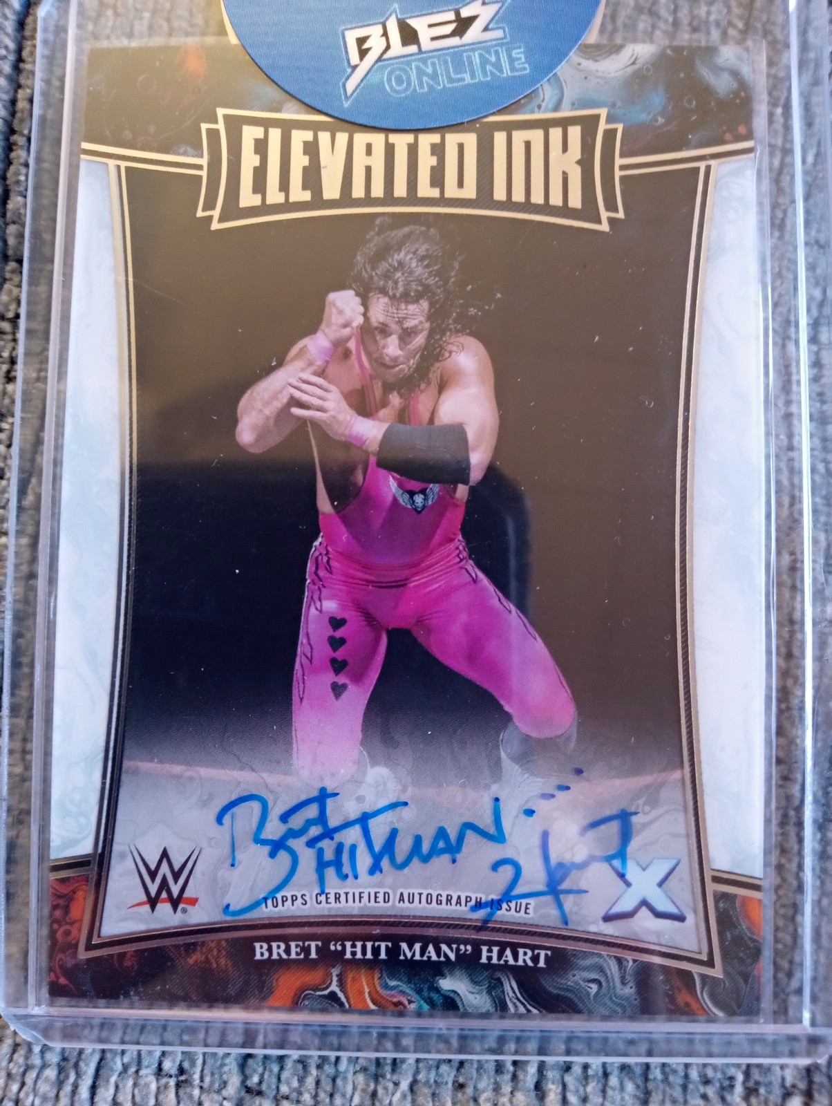 Topps 2025 Exalted WWE Elevated Ink Bret \