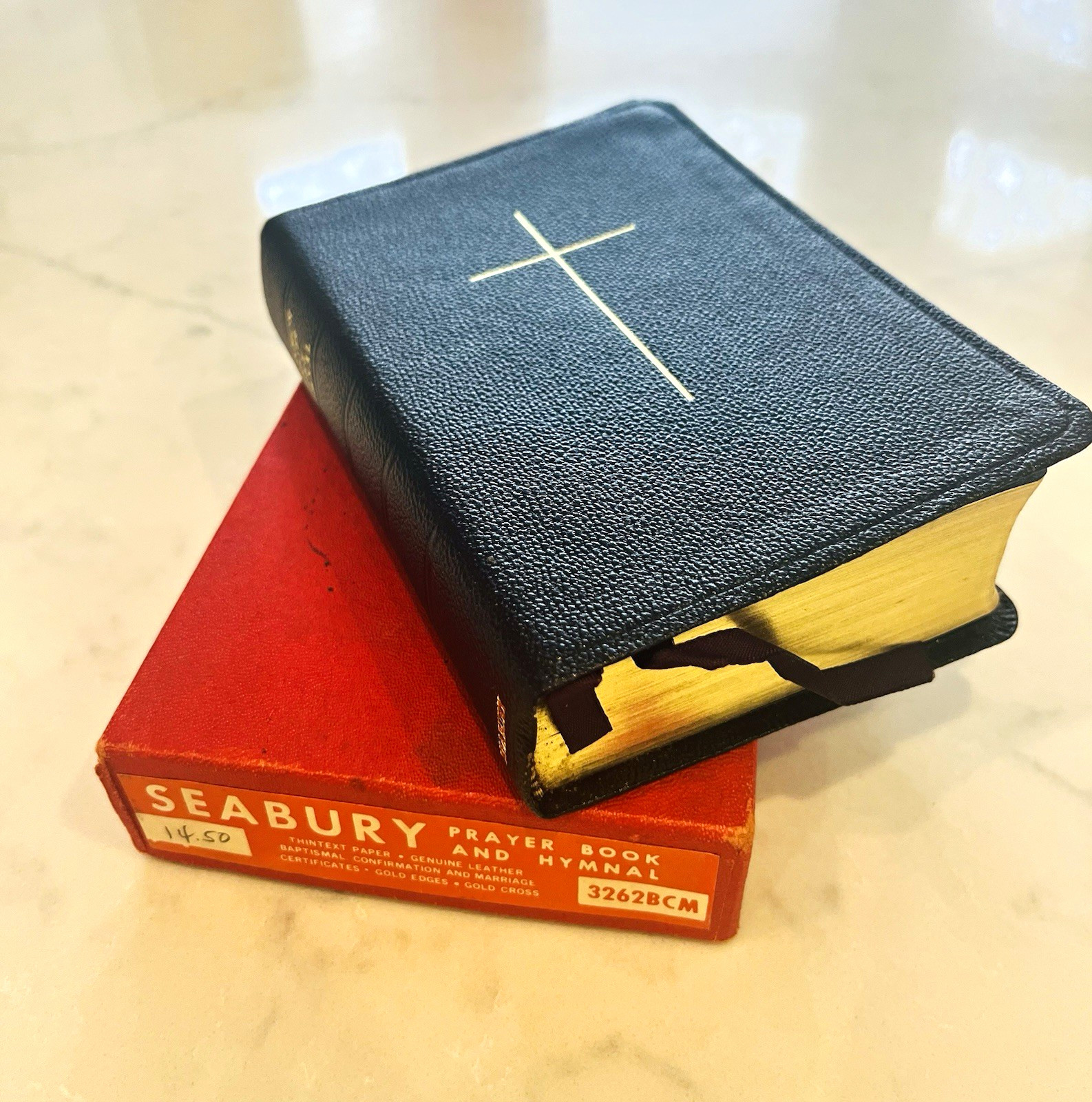 Vintage 1952 Seabury Book of Common Prayer and Hymnal Leather Bound NEW w/ Box