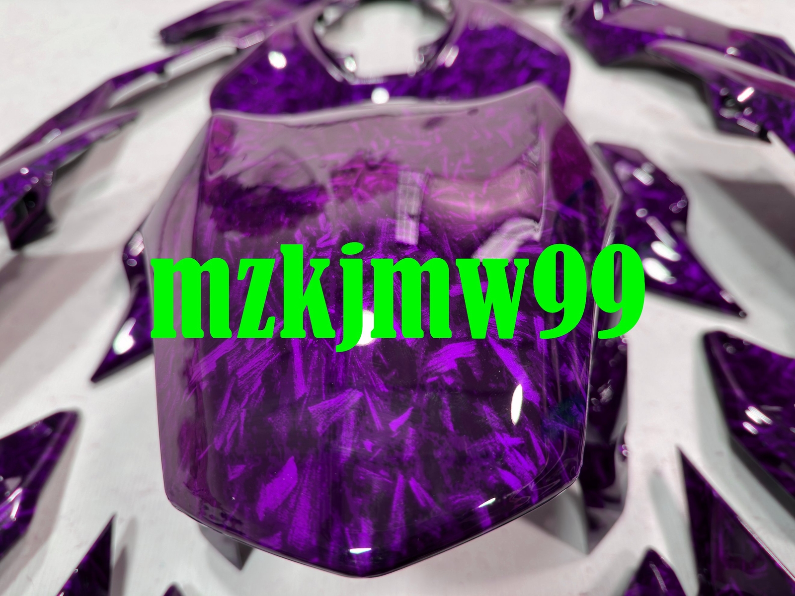 Purple Forged Carbon Fiber Painted Fairing Kit For Kawasaki 2024 2025 NINJA 500 Purple Forged Carbon Fiber Painted Fairing Kit For Kawasaki 2024 2025 NINJA 500