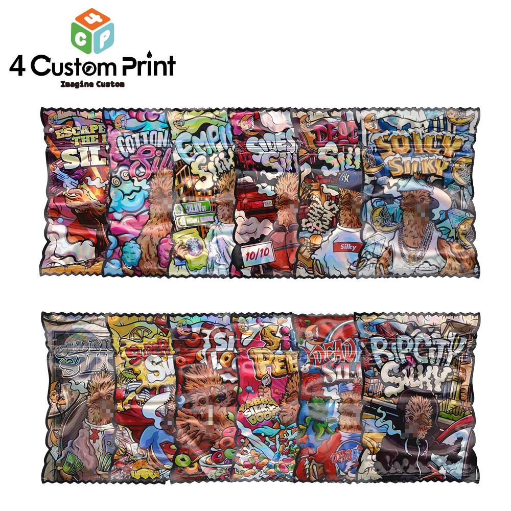 3.5g Mixed Pack Holographic Bag Mylar Bags Zip Seal Bags Candy Baggies 100pcs 3.5g Mixed Pack Holographic Bag Mylar Bags Zip Seal Bags Candy Baggies 100pcs