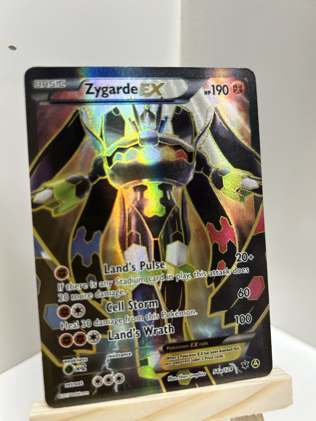 2017 POKEMON TCG ZYGARDE EX ALTERNATIVE ART PROMO #54a/124