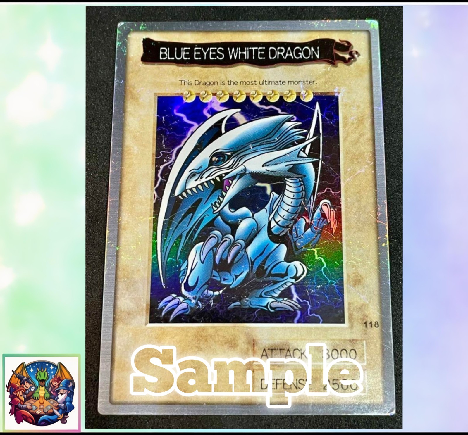 Blue Eyes White Dragon English Ver. Bandai Yugioh 1998 113 Japanese MP/HP