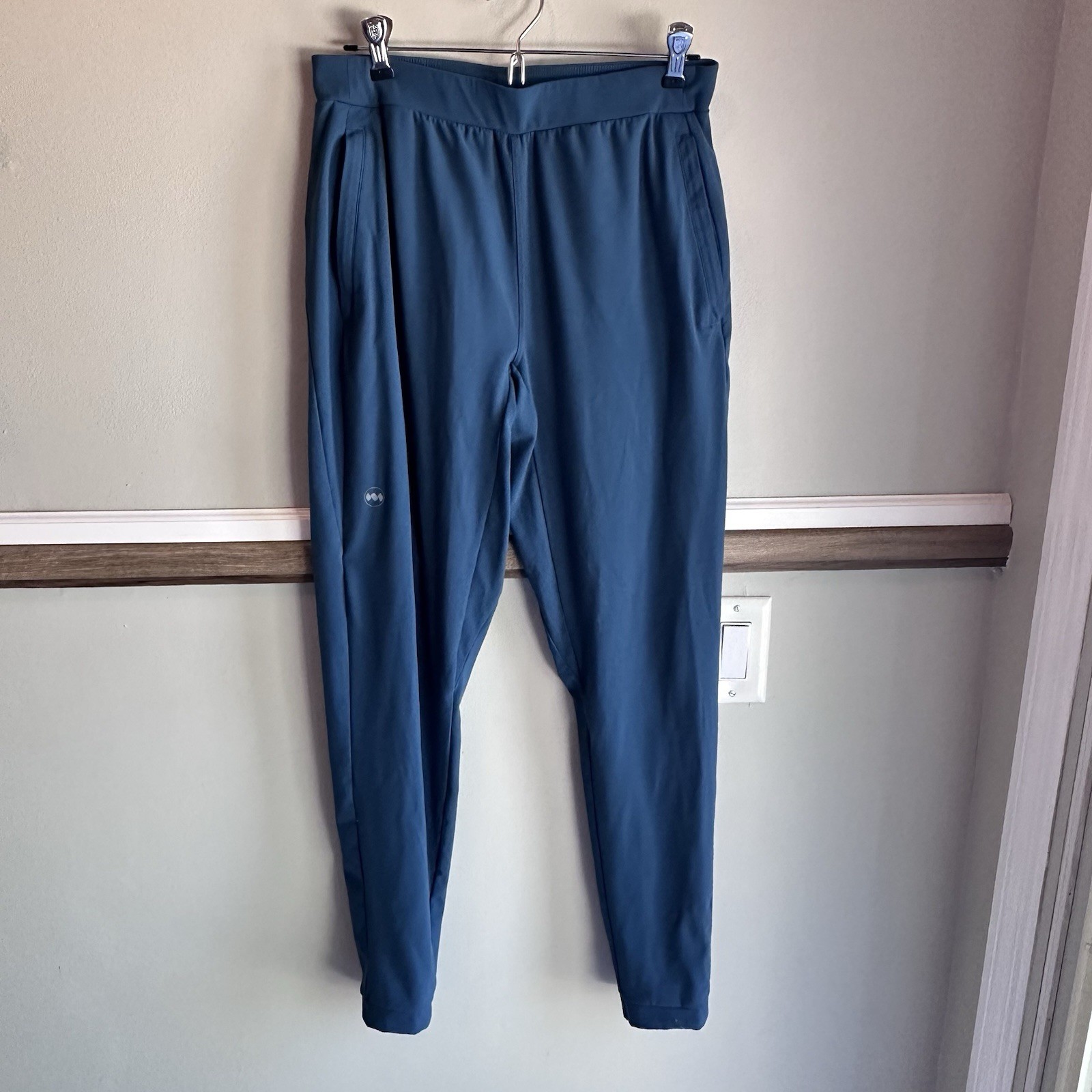 Janji Women’s Mercury Knit Jogger Pants Run Everywhere Teal Blue Sz Medium