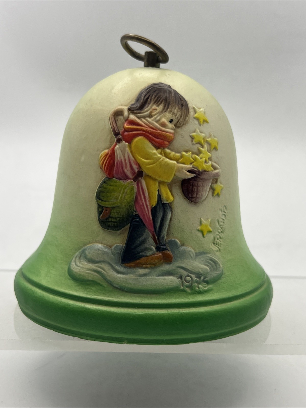 ANRI Italy 1976 Christmas Musical Bell Reuge Swiss Movement Adeste Fideles 4\ ANRI Italy 1976 Christmas Musical Bell Reuge Swiss Movement Adeste Fideles 4\