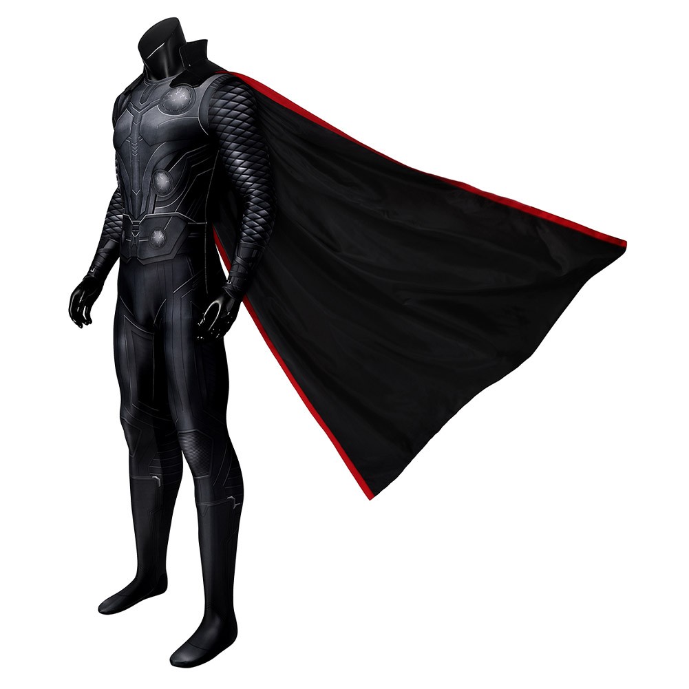 Thor Ragnarok Black Jumpsuit Cloak Cosplay Costume Outfit Comiccon Carnival Suit Thor Ragnarok Black Jumpsuit Cloak Cosplay Costume Outfit Comiccon Carnival Suit