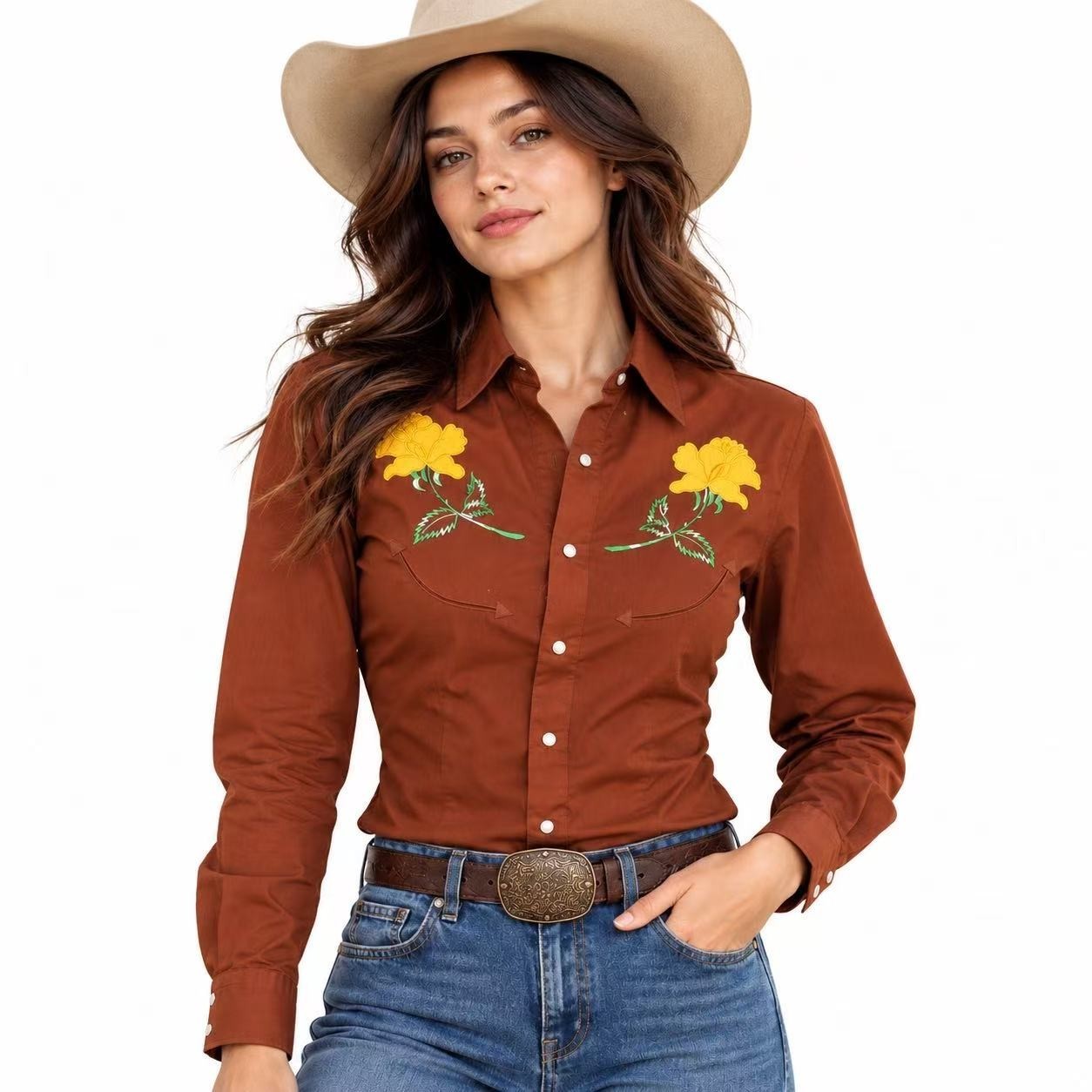 True Vintage 80s Madman Western Shirt XL Deadstock Embroidered Pearl Snap Taiwan