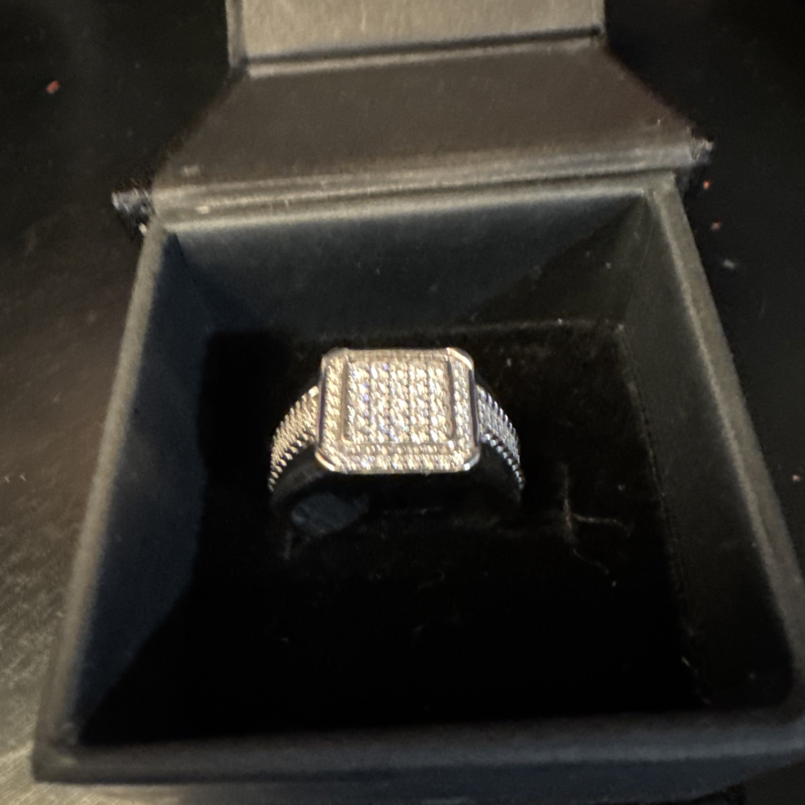 1 1/2 CTW Moissanite Sterling Silver Ring