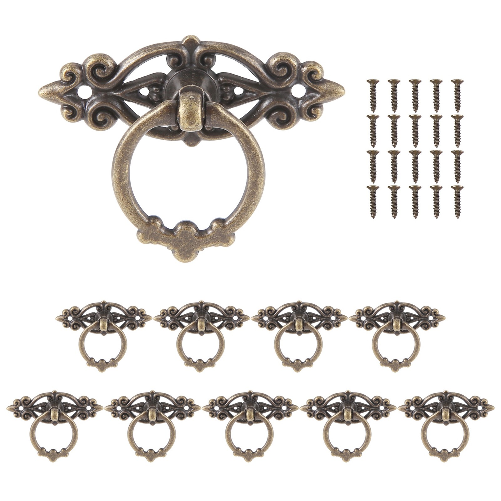 10Pcs Vintage Kitchen Cabinet Cupboard Dresser Door Drawer  Pull Handles4812