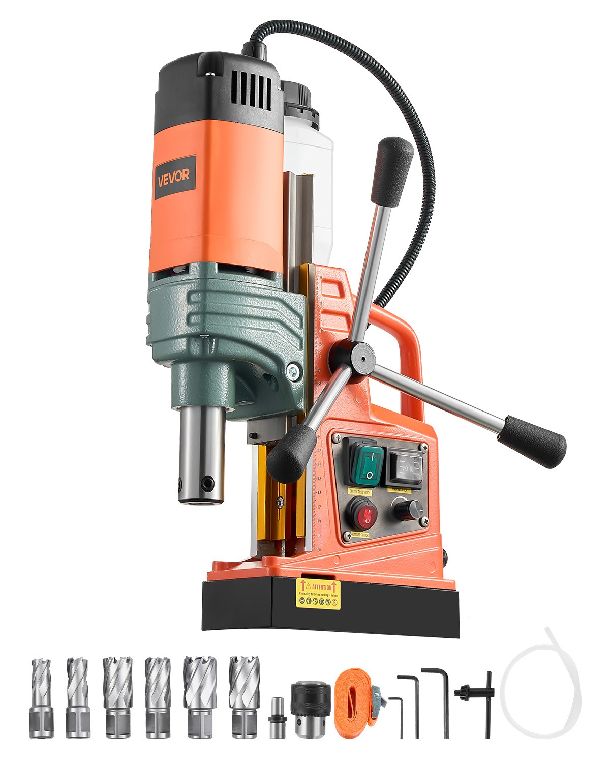 VEVOR Magnetic Drill Portable Mag Drill Press 1450W 2923 lbf 2