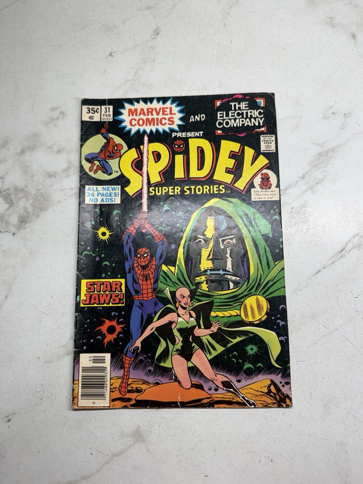 Marvel Comics The Electric Company Spidey Super Stories Star Jaws #31 Feb VG