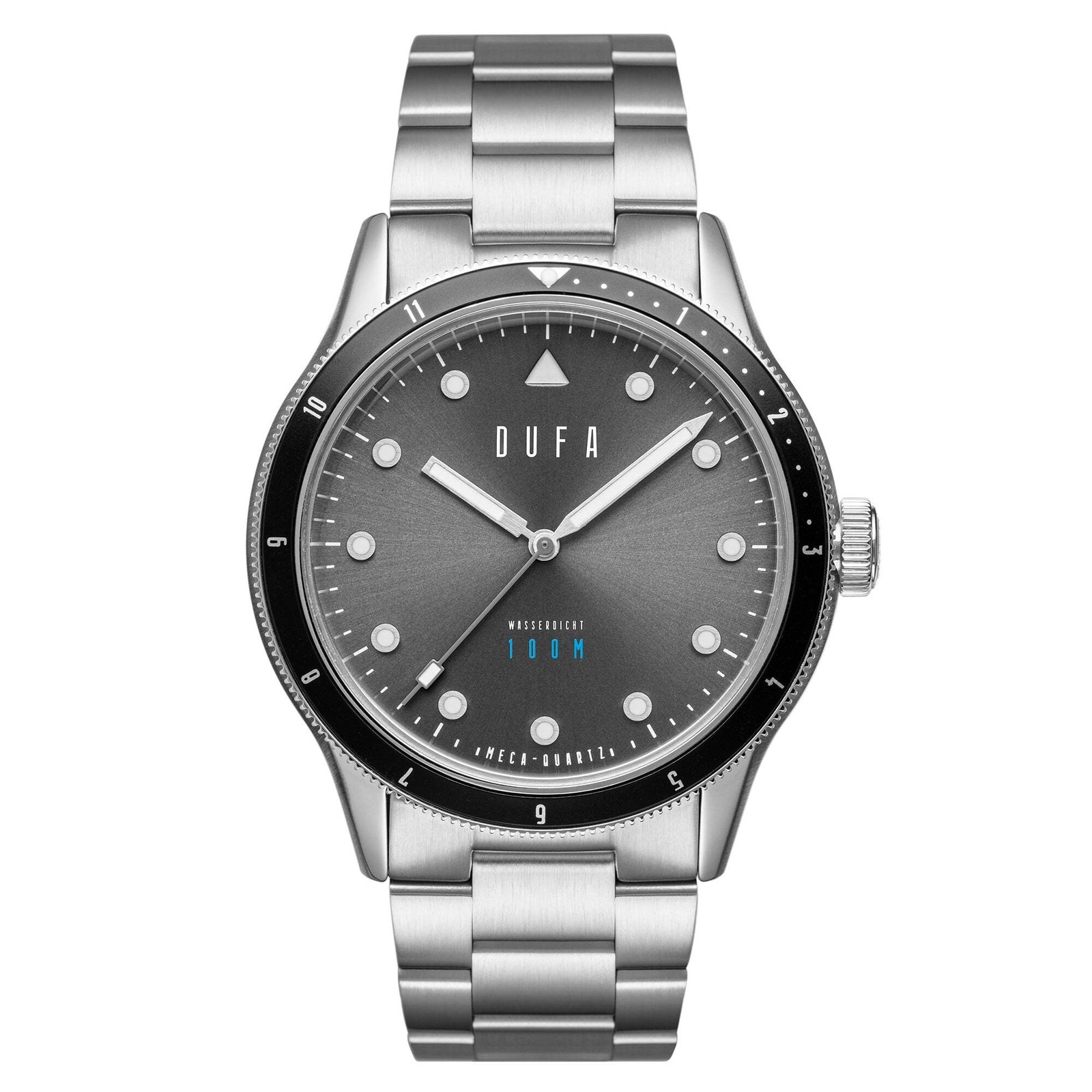 TAUCHEN MECA QUARTZ Gray  / Stainless Steel | Gray Dial Wristwatch DF-9035-33