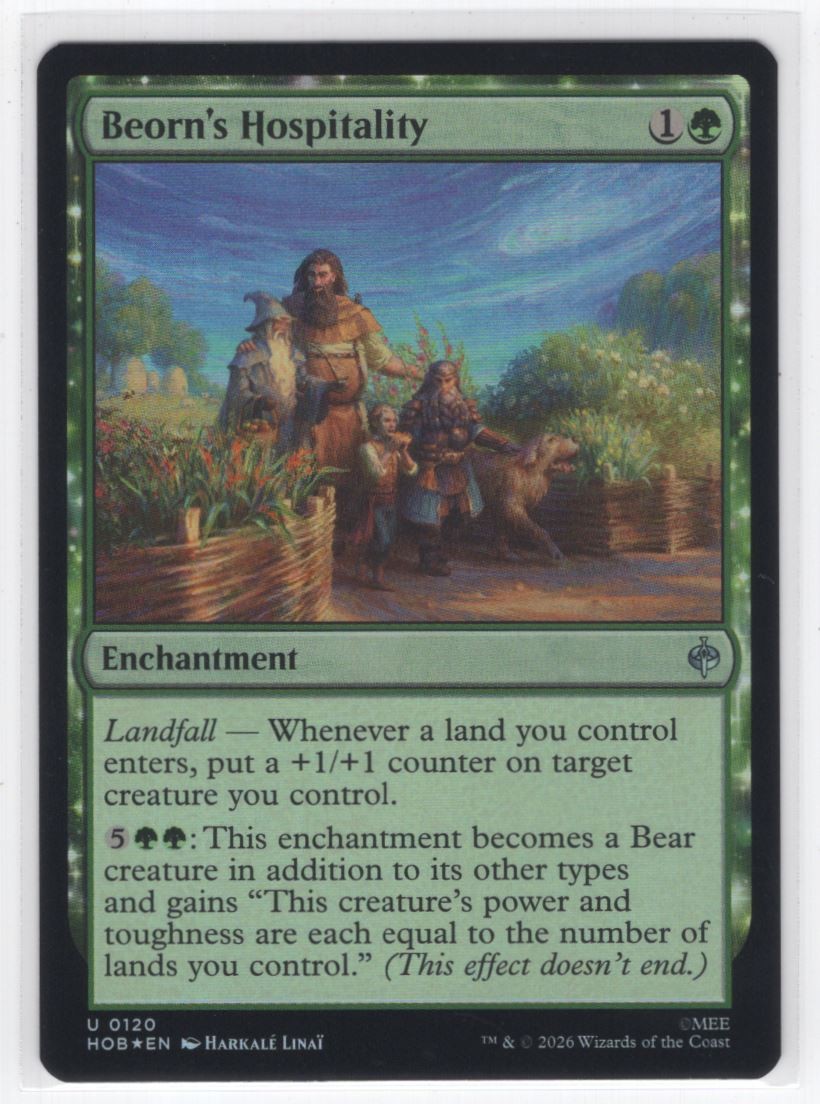#120 2026 The Hobbit \\ Beorn\'s Hospitality Uncommon FOIL #120 2026 The Hobbit \\ Beorn\'s Hospitality Uncommon FOIL