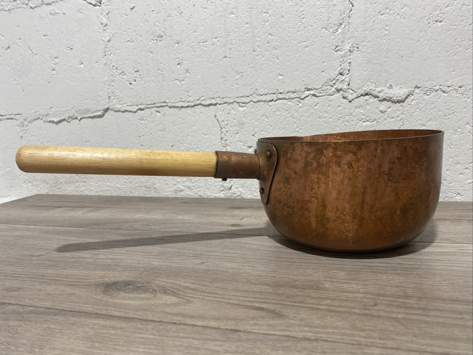 Antique French Winemaker Tool Scoop Copper Antique French Winemaker Tool Scoop Copper