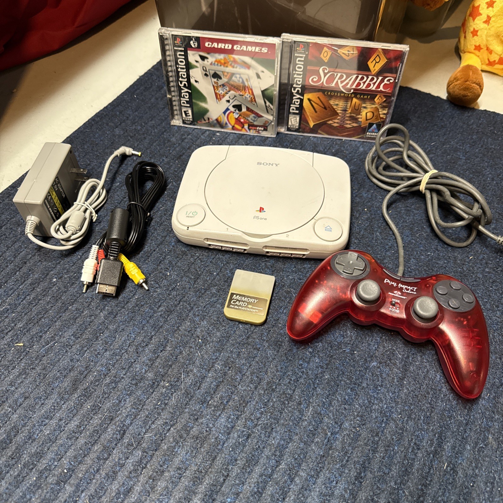 Sony Playstation 1 PS One SCPH-101 Slim Console Bundle - Controller Cords Games Sony Playstation 1 PS One SCPH-101 Slim Console Bundle - Controller Cords Games