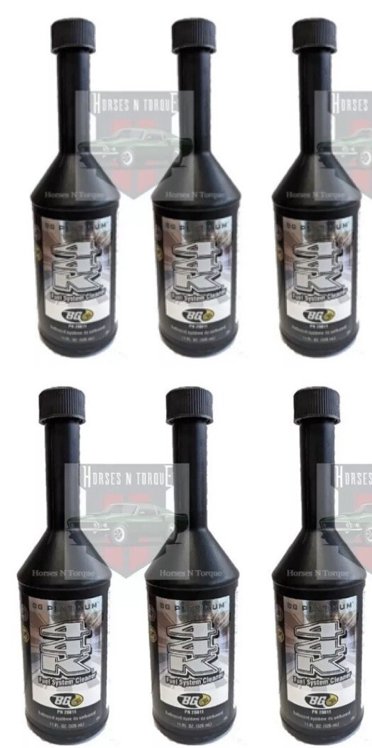 BG 44K PLATINUM Fuel System Cleaner Additive 11oz. bottle 20811 - 6 Pack