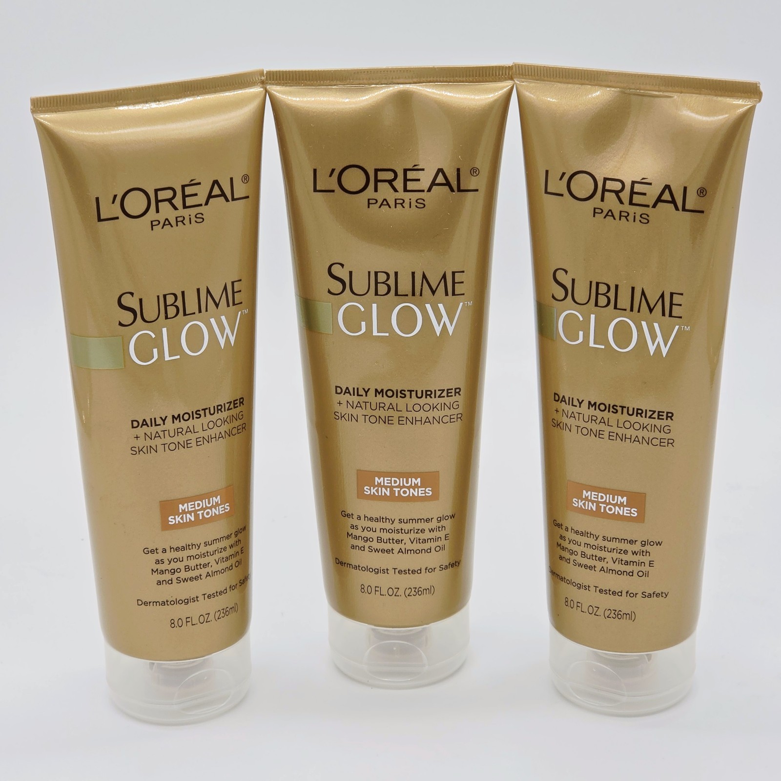 ✨BRAND NEW✨ 3-Pack L'Oreal Sublime Glow Daily Moisturizer Medium Skin (8 fl oz)