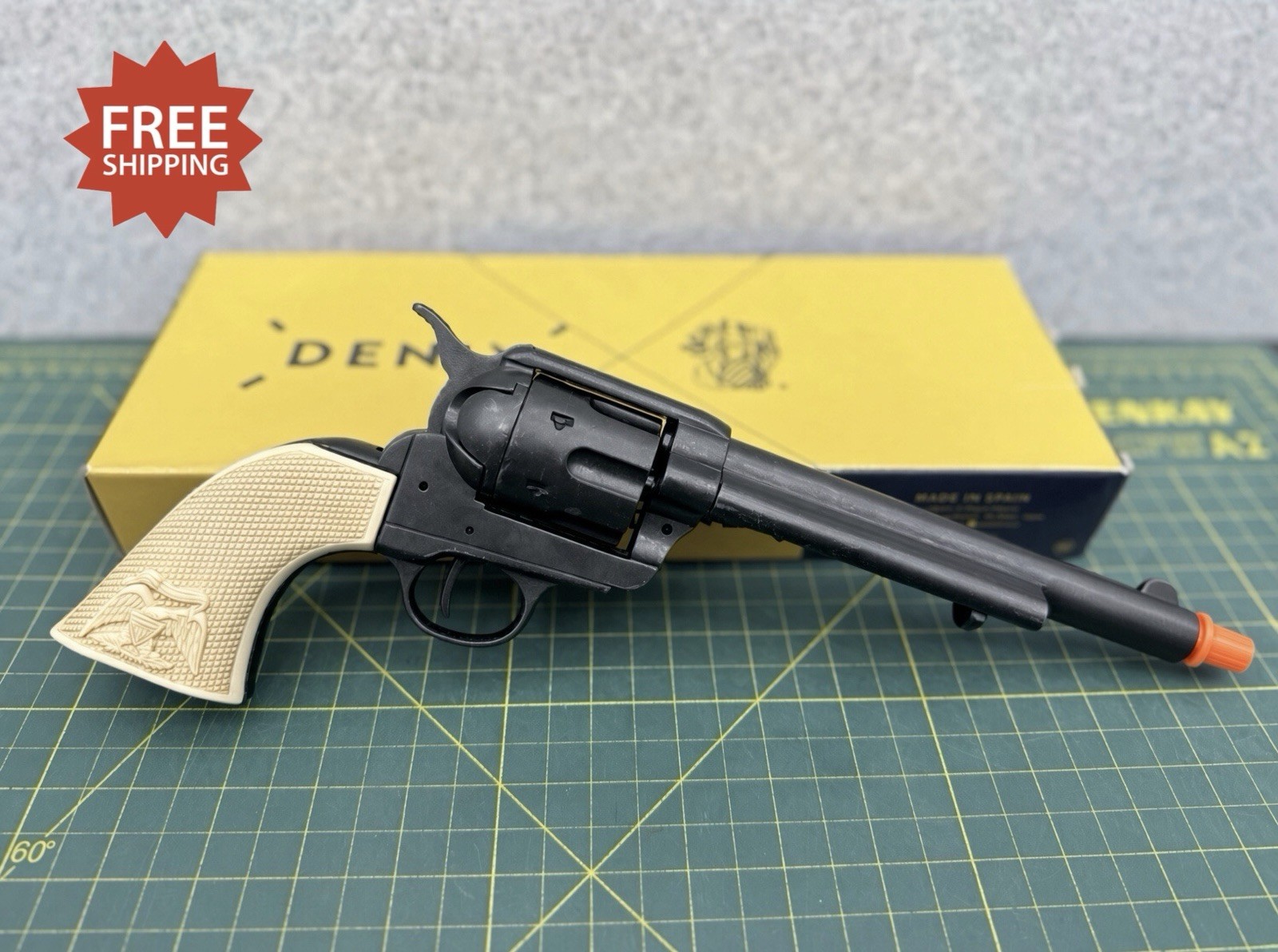 Denix M1873 Colt .45 Peacemaker Cavalry Non-Firing Replica Revolver 7.5