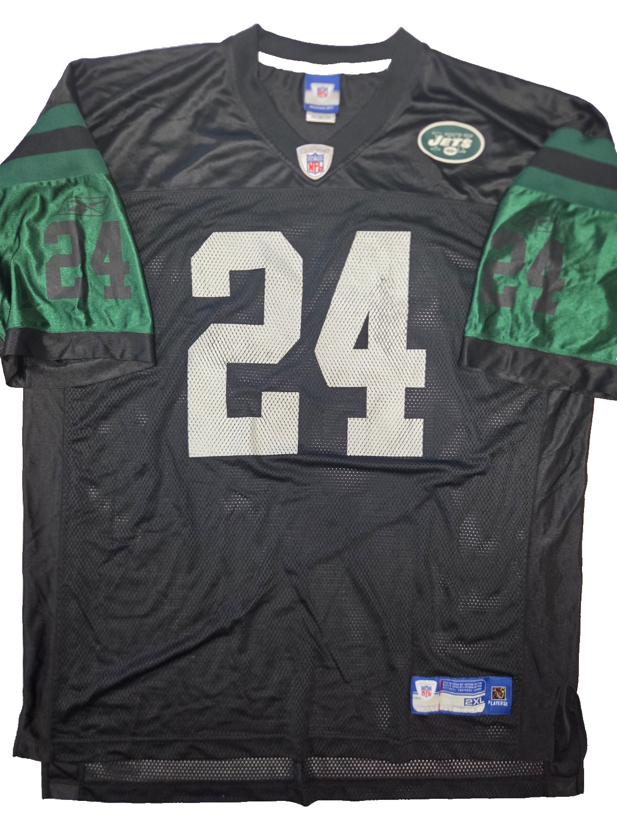 Reebok NFL New York Jets Jersey #24 Law in Black Size 2XL Reebok NFL New York Jets Jersey #24 Law in Black Size 2XL