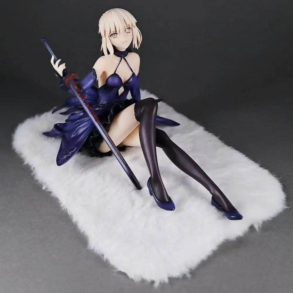 Fate Stay Night Saber Altria Pendragon 13CM Anime Figure Statue Collectible Gift