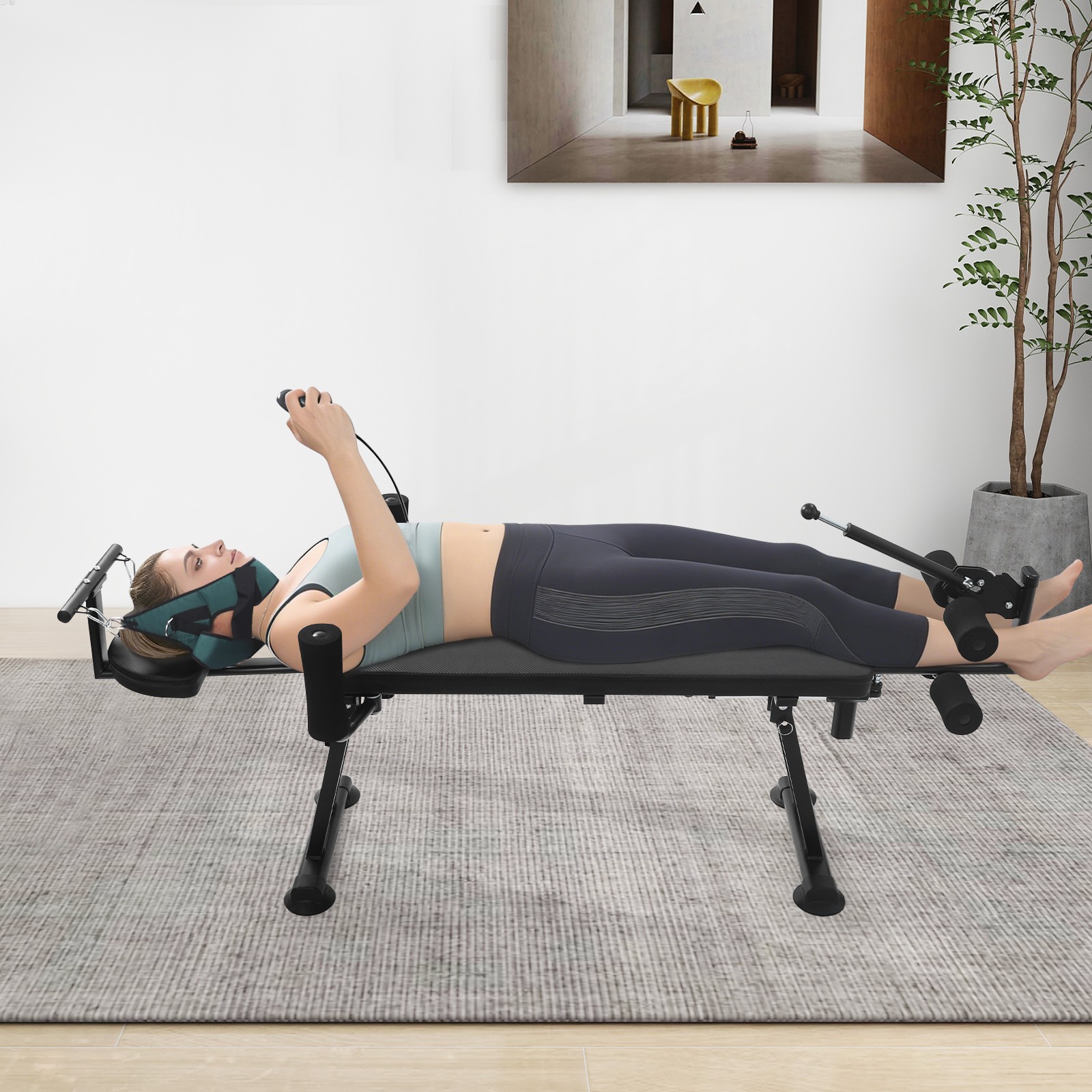 Fitness Full Body Traction Bed Cervical Traction Table for Lumber Stretching