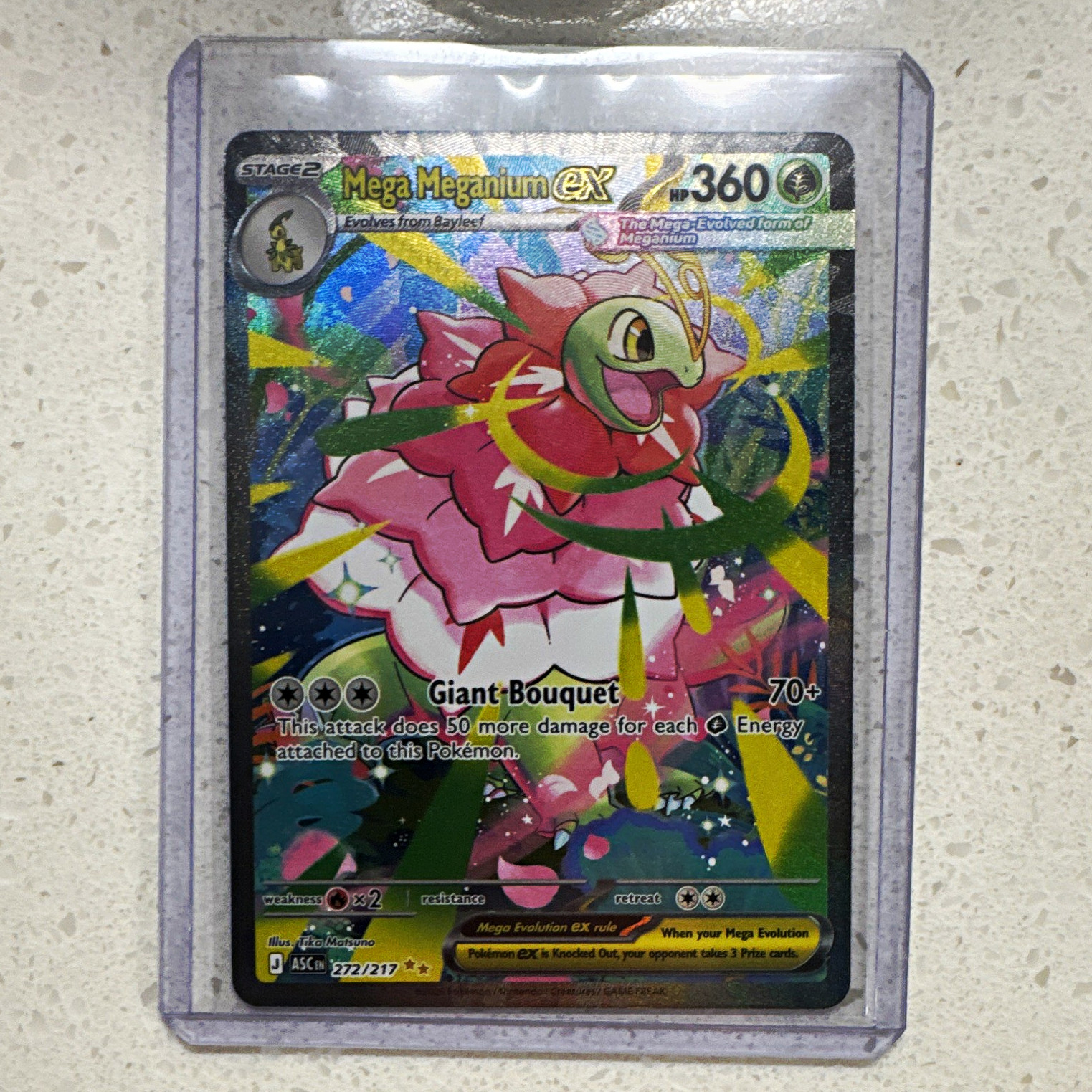 Pokemon TCG Sun & Moon Mega Meganium EX 272/217 Secret Rare Full Art Holo EN Pokemon TCG Sun & Moon Mega Meganium EX 272/217 Secret Rare Full Art Holo EN