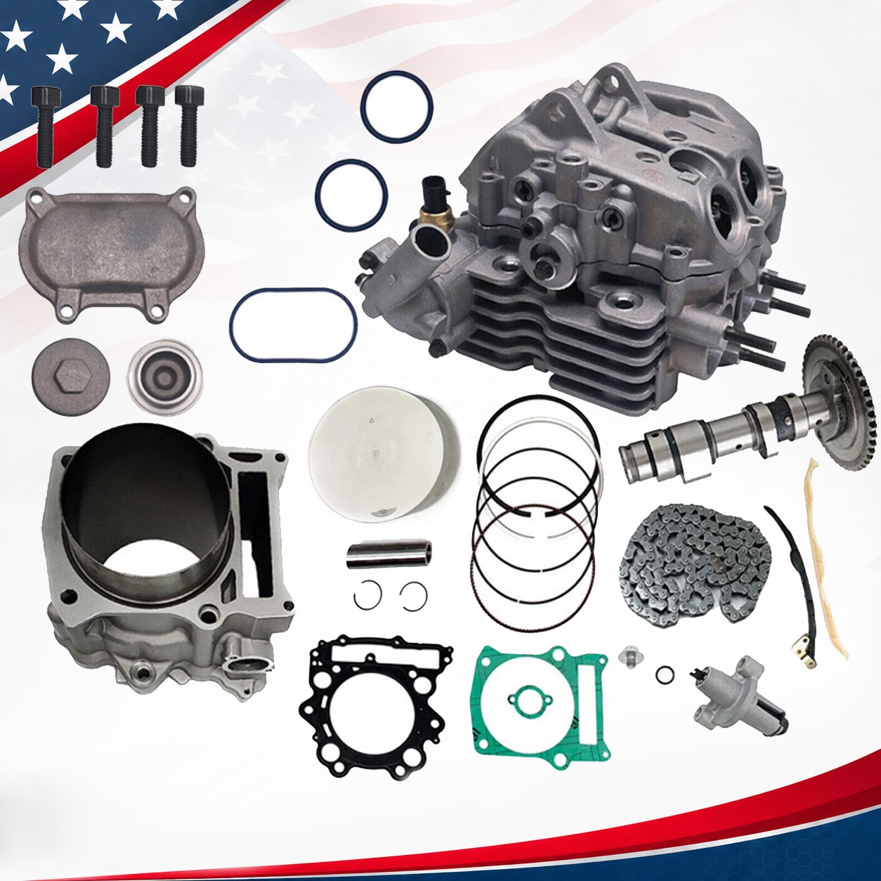 For HISUN 750 Cylinder Head EFI Cylinder Engine Rebuild Cadet Challenger Coleman
