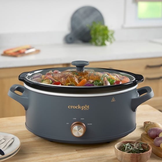 *HOT SALE* Crock-Pot Manual 7-Quart Slow Cooker, Mussel Grey 15289615155