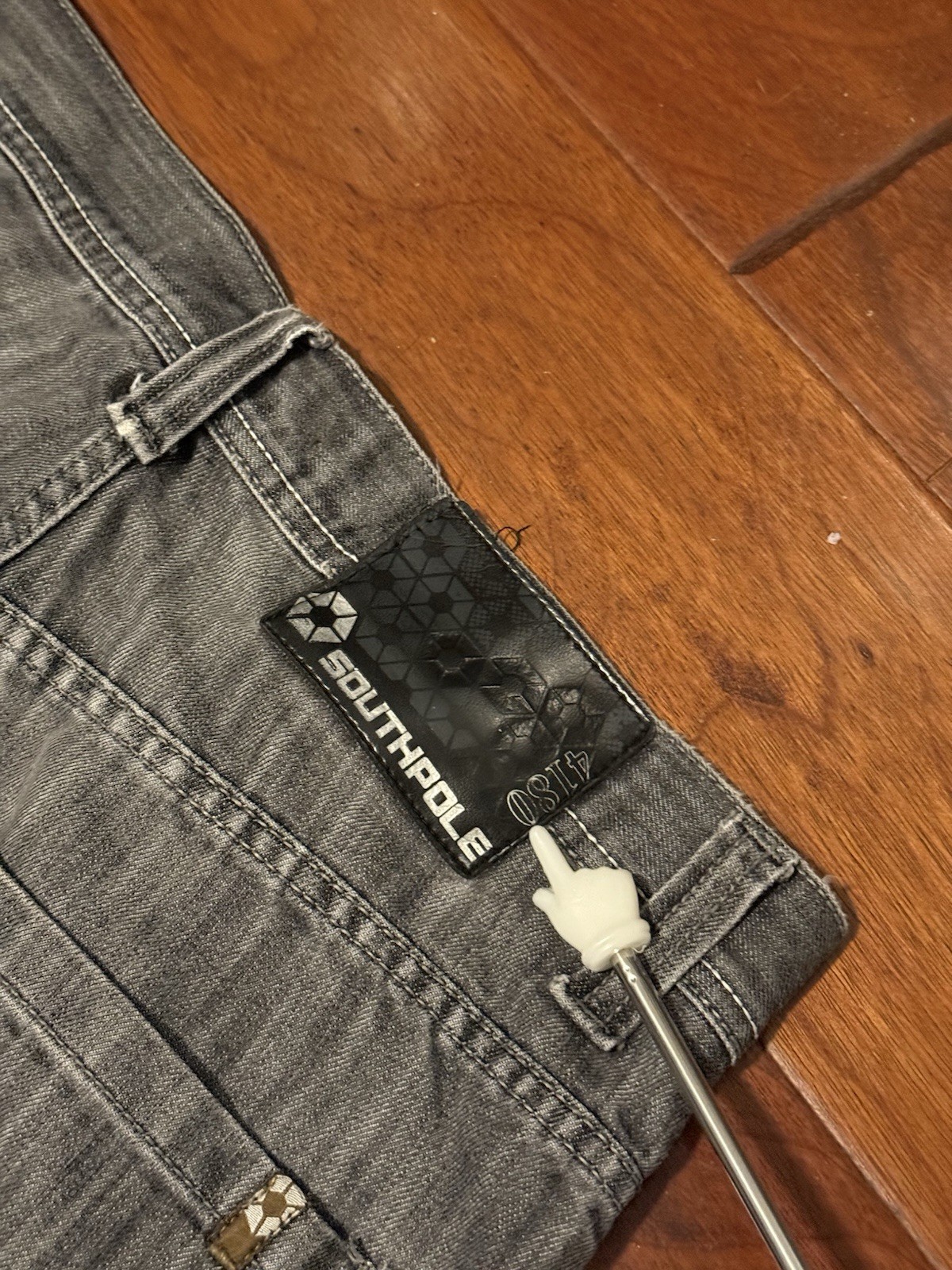 Vintage Y2K Southpole Baggy Jeans Faded Black Grey