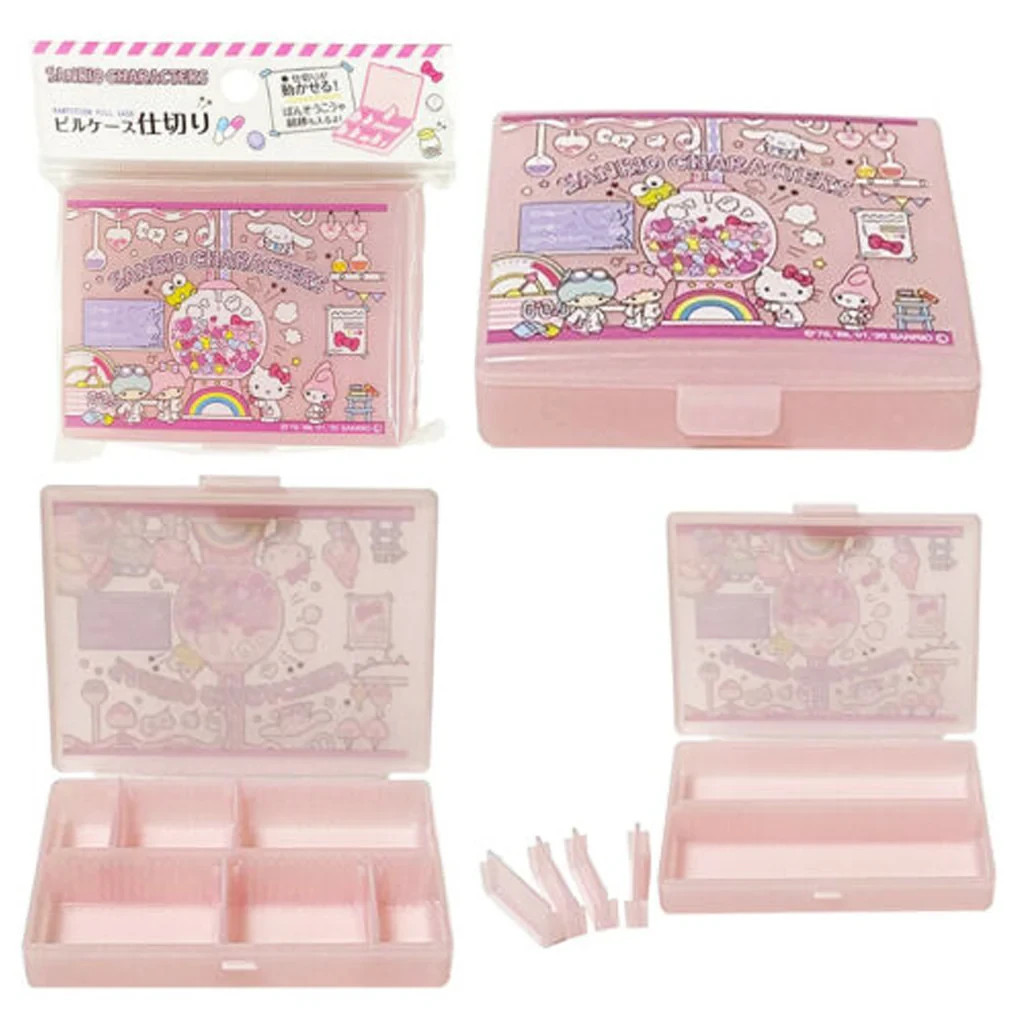 Daiso Compact Travel Pill Case Sanrio Characters Japan New 3 Daiso Compact Travel Pill Case Sanrio Characters Japan New 3