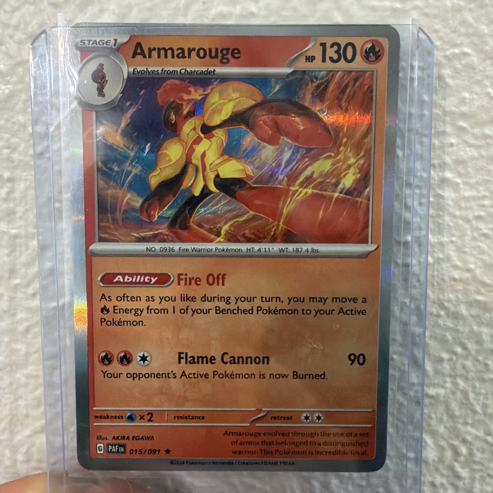 Armarouge 041/198 VERTICAL LINE HOLO USA EXCLUSIVE Pokemon Scarlet & Violet TCG