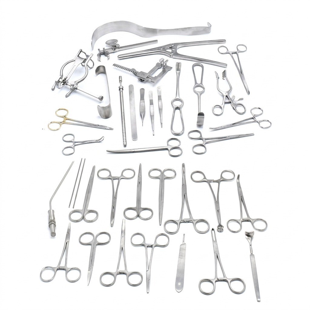 Basic Pediatric Surgery Set Of 38 Pieces Surgical Instruments