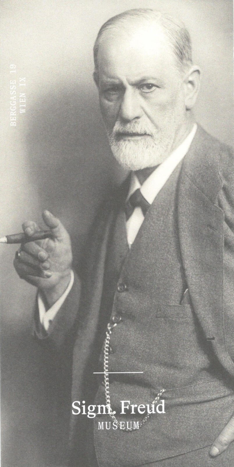 SIGMUND FREUD MUSEUM BERGASSE 19 WIEN Vienna Psychologist House LEAFLET POSTER