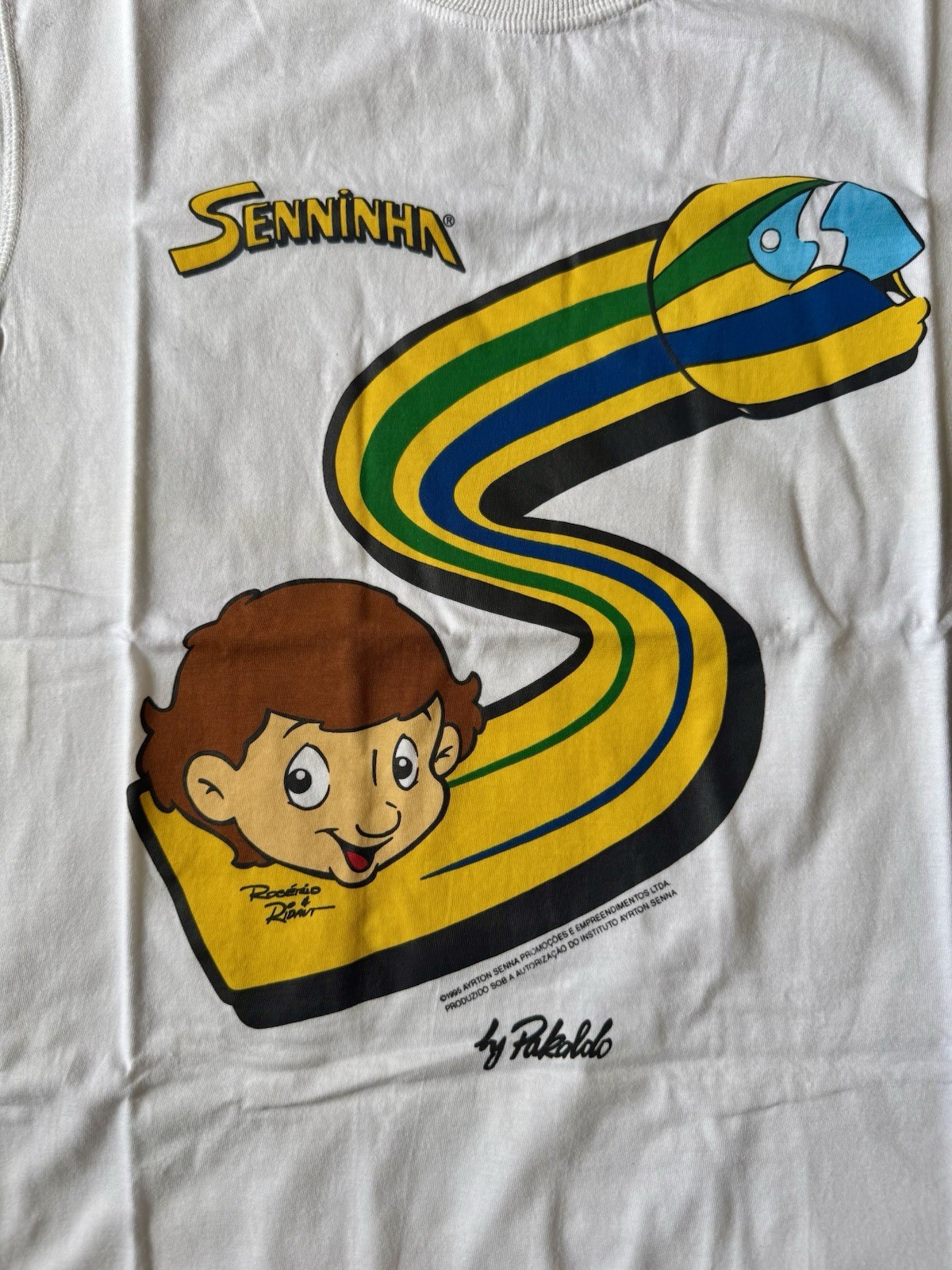 Ayrton Senna 1994 Vintage Rare Senninha Kids T-Shirt