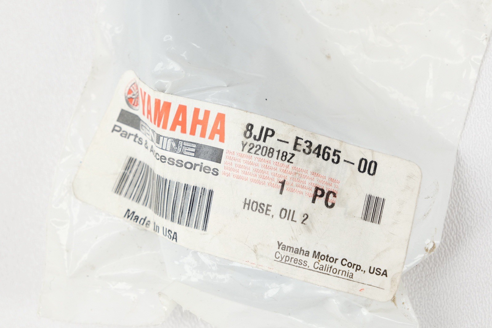 Yamaha OEM 8JP-E3465-00 Oil Hose
