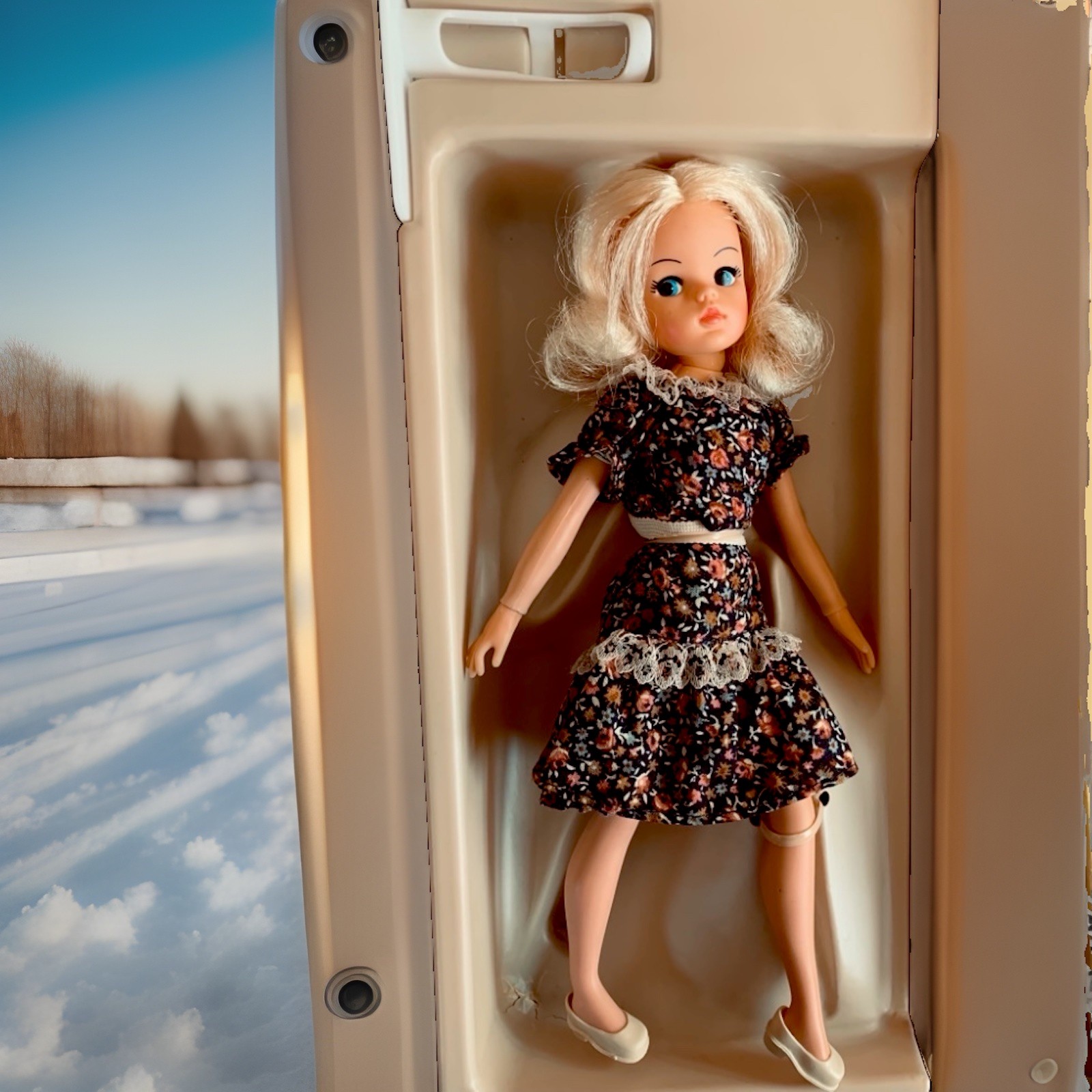 Vtg 1978 Sindy Doll Flower Dress MARX Toys #1000 In Original Box NRFB EXC Cute Vtg 1978 Sindy Doll Flower Dress MARX Toys #1000 In Original Box NRFB EXC Cute