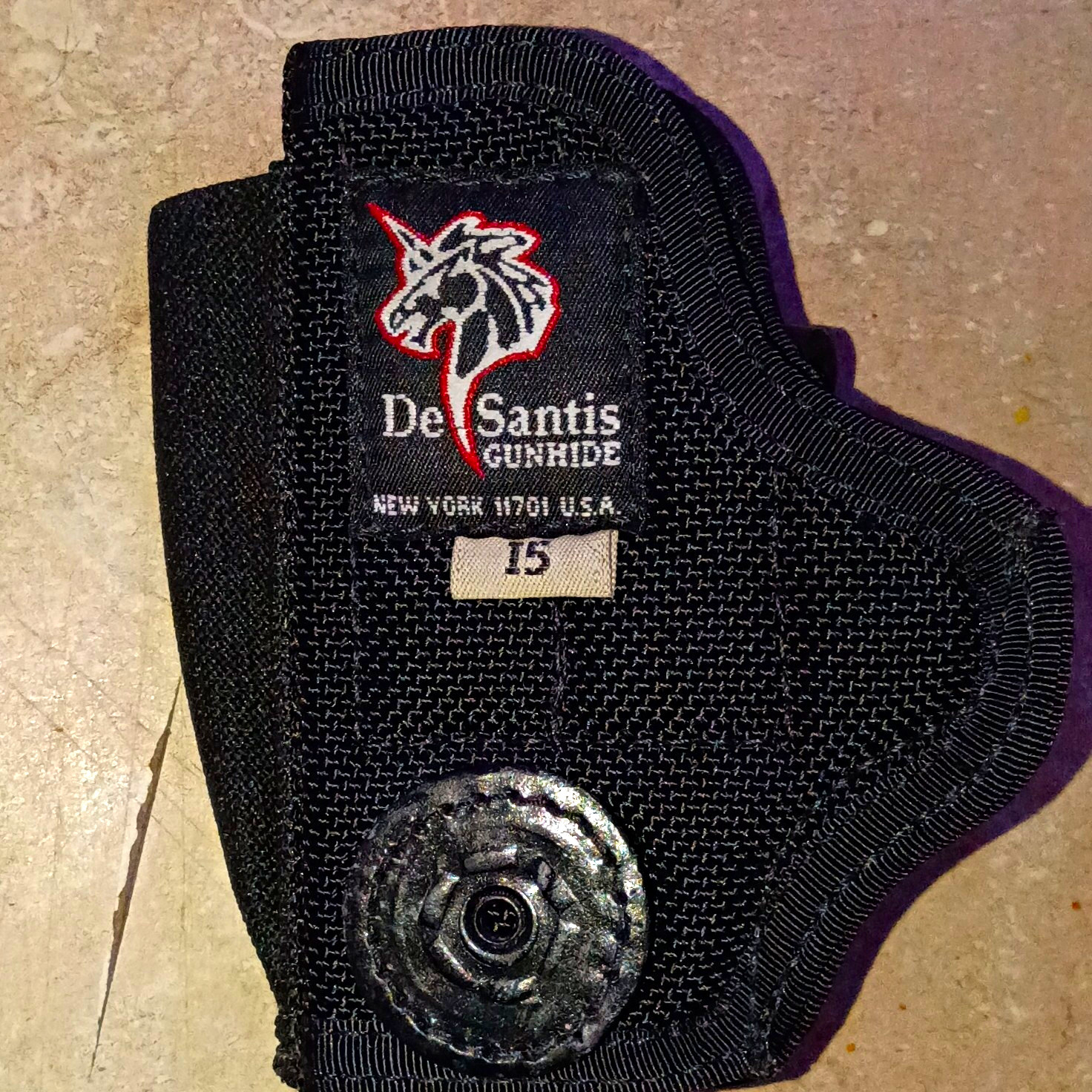 DeSantis Gunhide Black Nylon IWB Concealment Holster RH Clip 15