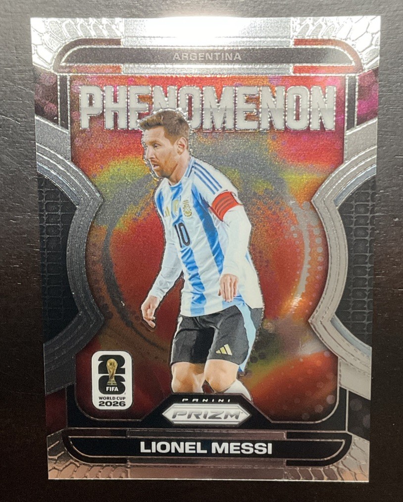 2026 Panini Prizm FIFA World Cup Phenomenon Lionel Messi Argentina Card #19 Base