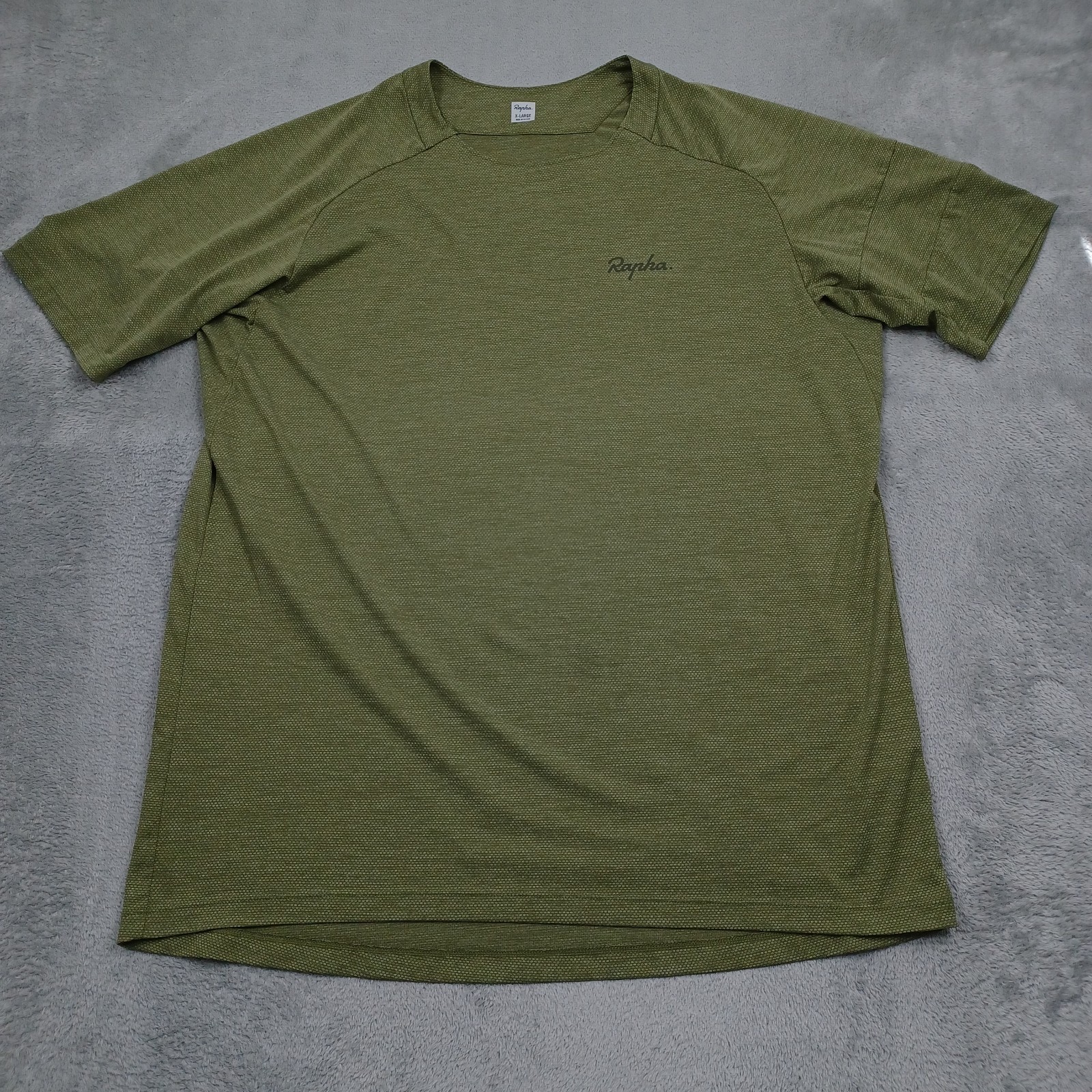 Rapha Shirt Mens XL Green Cycling Activerwear Biking Trail Technical