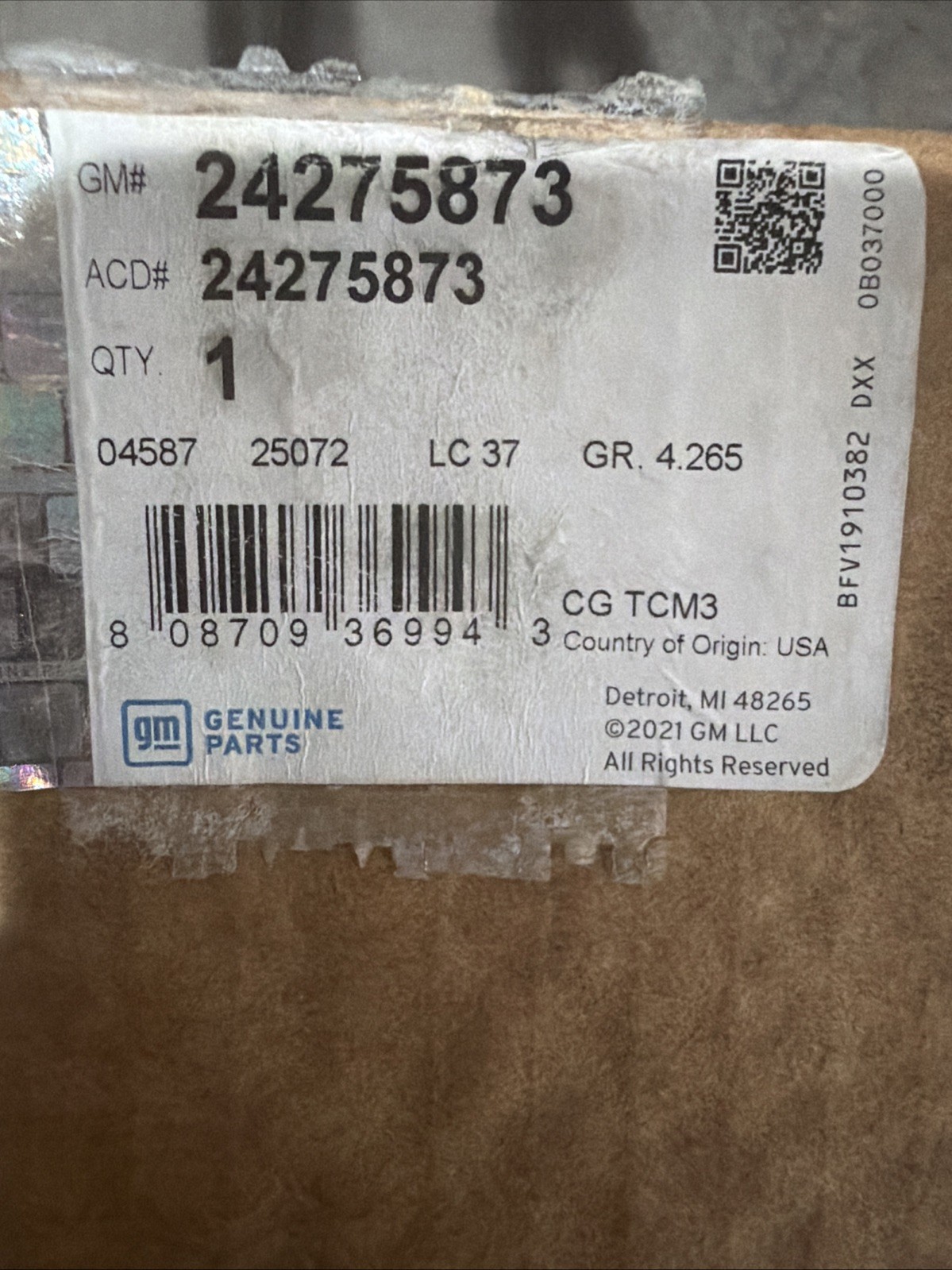 GM OEM New transmission control module 24275873