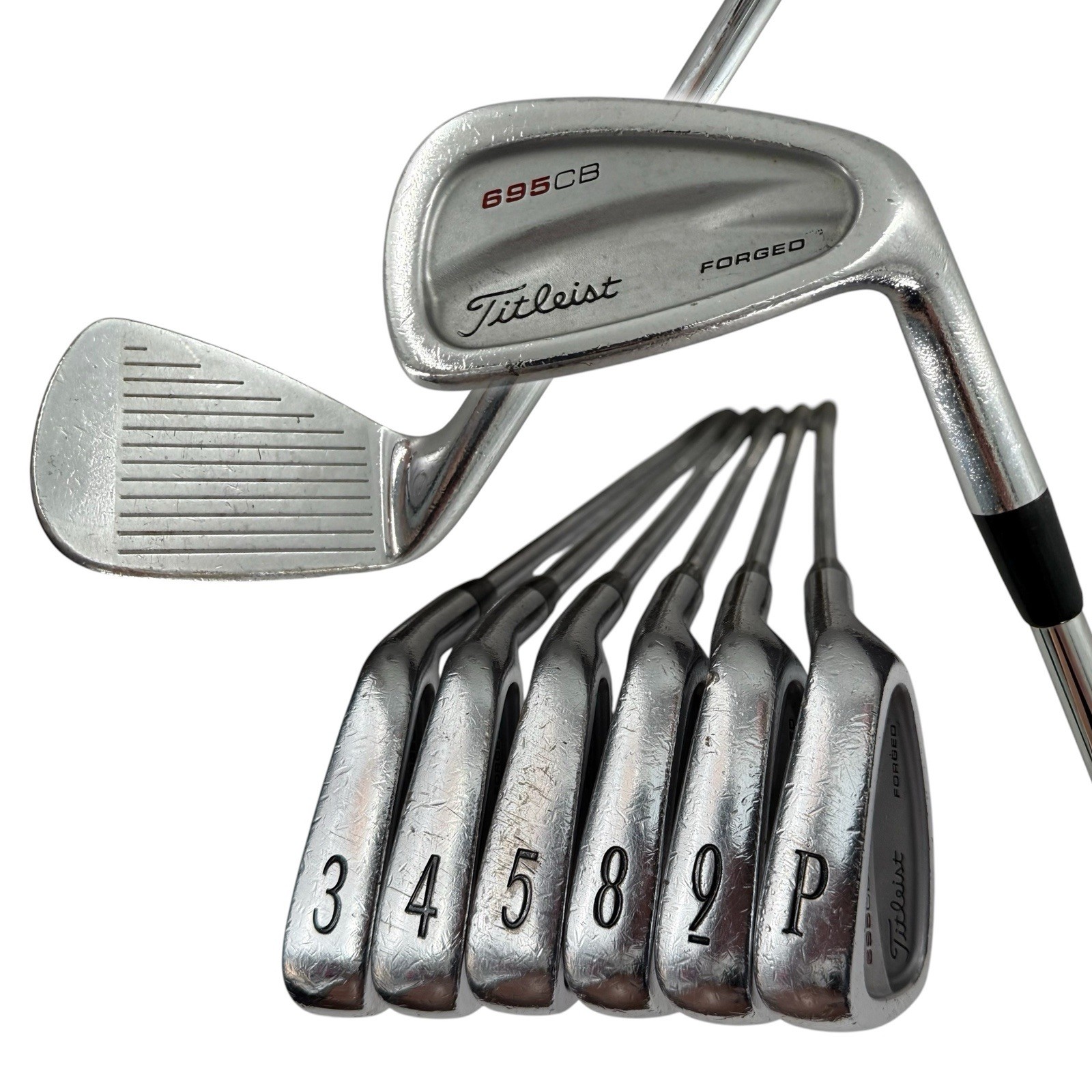 Titleist 695 CB Forged 3-P (NO 6i 7i) Partial Iron Set RH Stiff Flex Steel Titleist 695 CB Forged 3-P (NO 6i 7i) Partial Iron Set RH Stiff Flex Steel