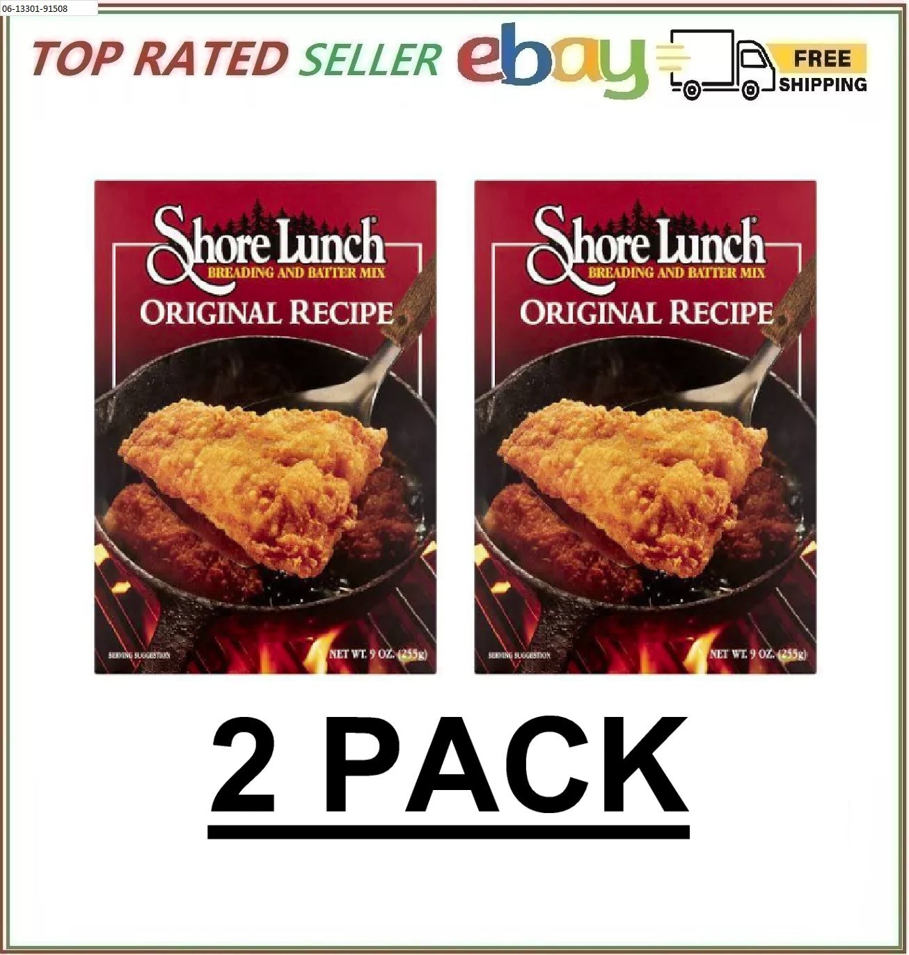 2 PACK - Shore Lunch Breading and Batter Mix Original Recipe 9 oz (Total 18 oz)